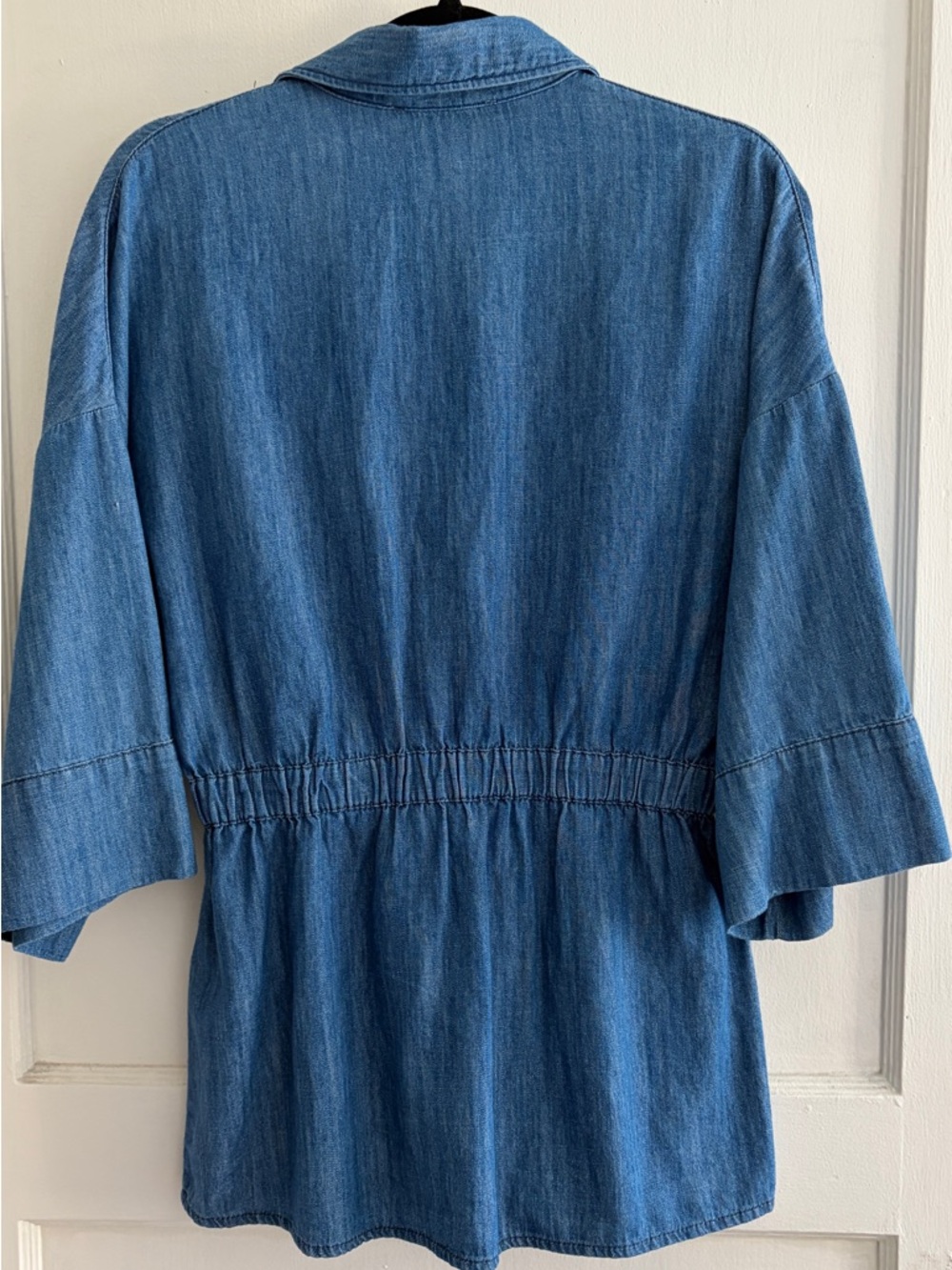 Zara Light Blue Denim Shirt - Picture 3 of 5
